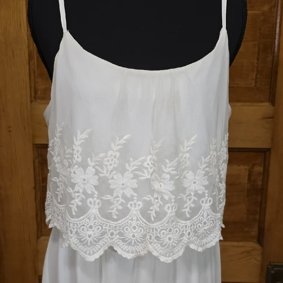Wet Seal Off White Lace Dress L - Picture 3 of 4